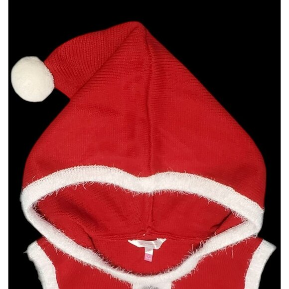 Womens Santa Dress Hood Ugly Sweater Sexy Mrs Claus Elf Costume Christmas Large - Picture 4 of 9